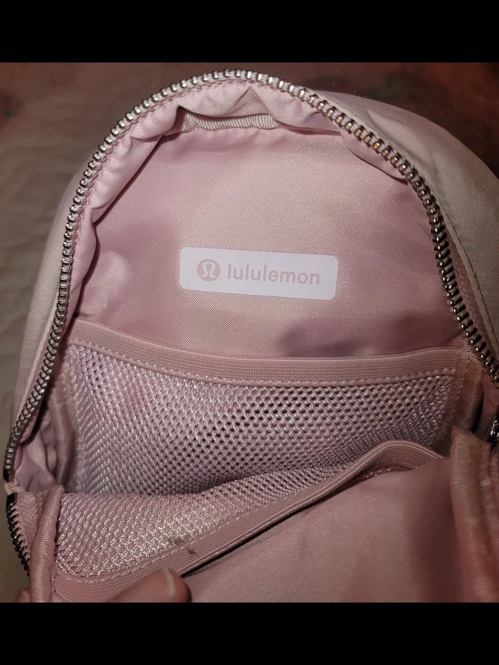 lululemon athletica Light Pink Mini Sling Backpack